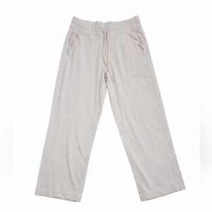 Athleta Cream Flowing Ankle Pants